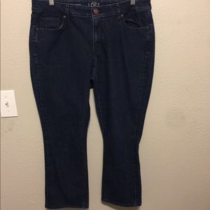 Ann Taylor Loft cropped jeans. Size 31/12.